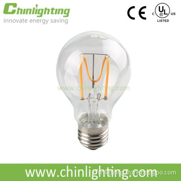 A60 standard 2200k e27 warm white color led soft filament bulb